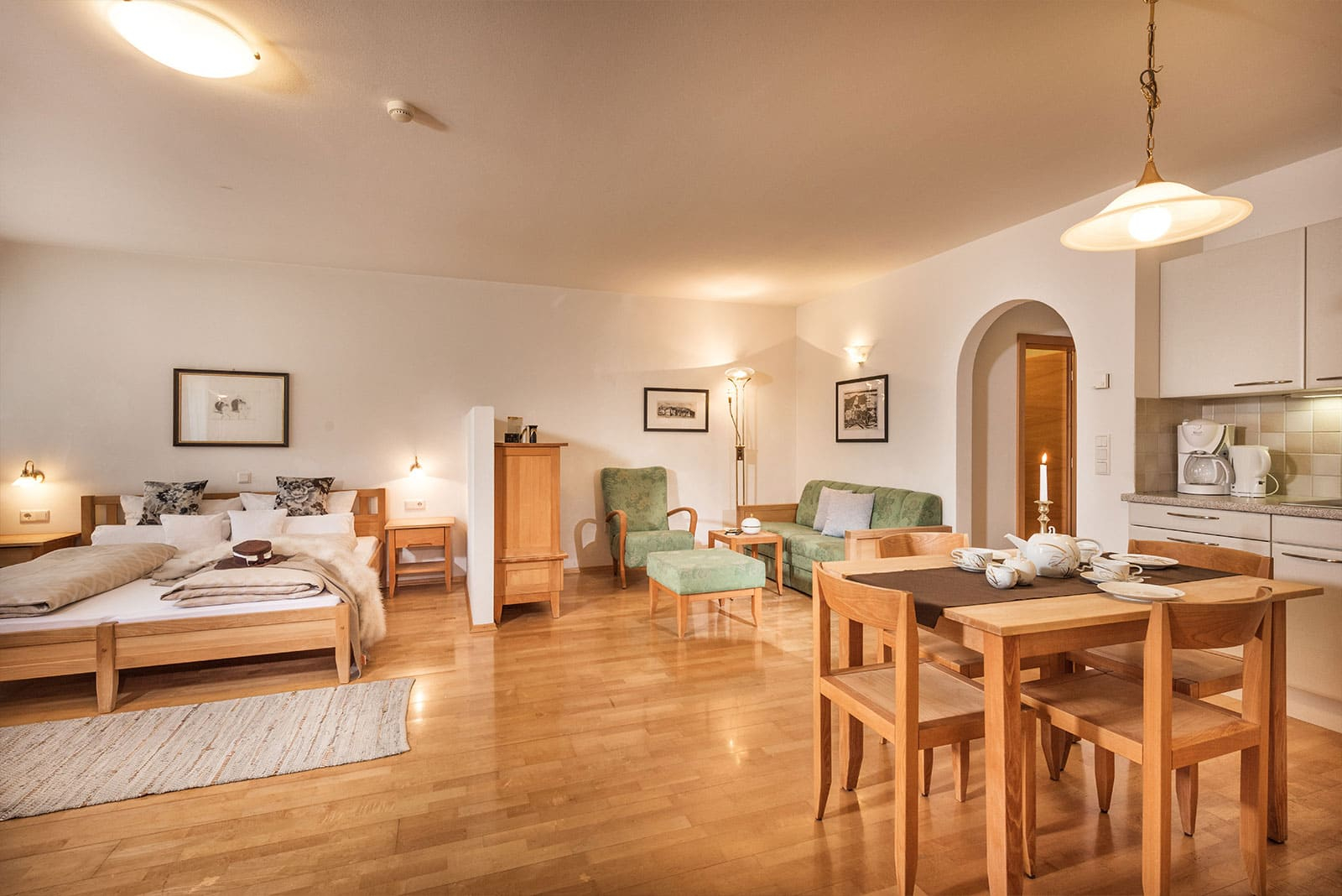 Ferienwohnungen mit Naturholz